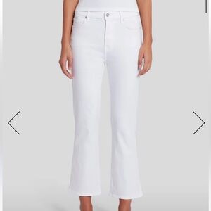 7 for All Mankind White Slim Kick Jean
